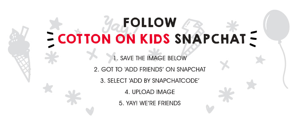 Cotton On Kids Snapchat